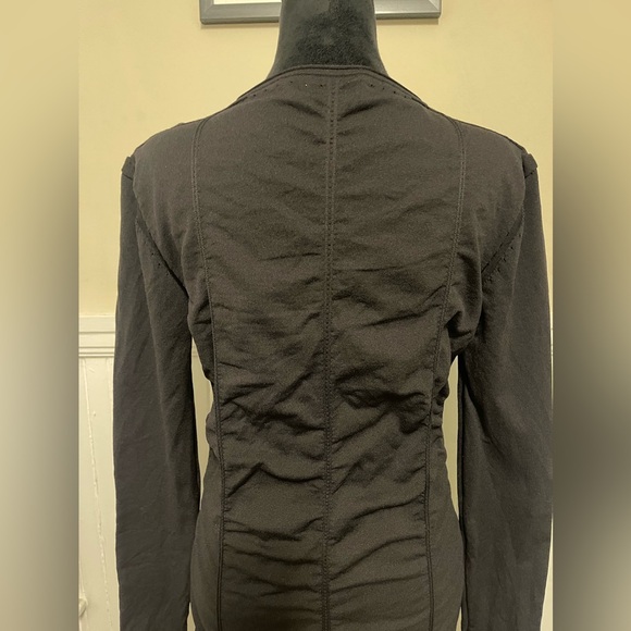 Opening Ceremony OC, V-neck Black Fitted, Rouche Dress, Size Lg, like new - Picture 7 of 10